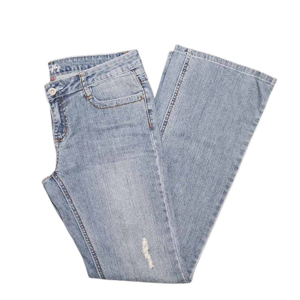 Stylish Light Blue Flare Jeans
